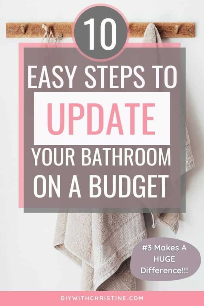 easy steps to update your bathroom on a budget