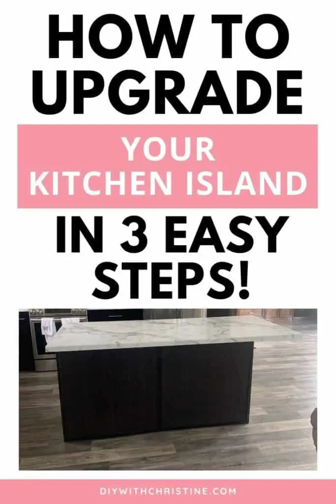 how to finish the back panel of your kitchen island