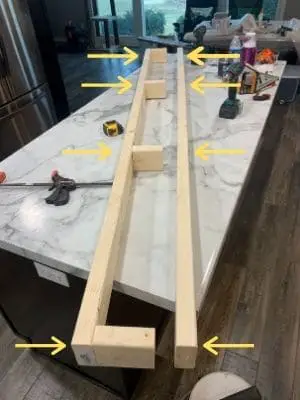 2x4 support assembly