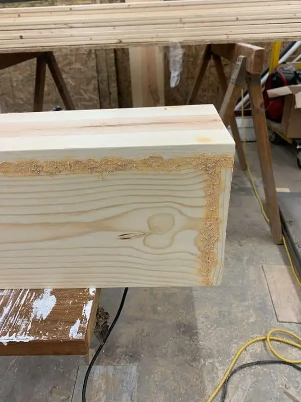 Wood filler showing through stain