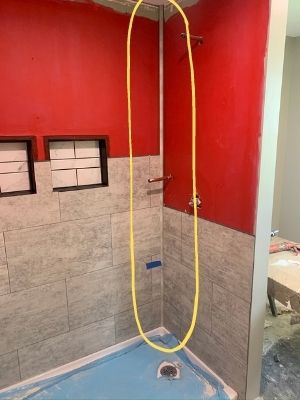 diy shower tile inside corner