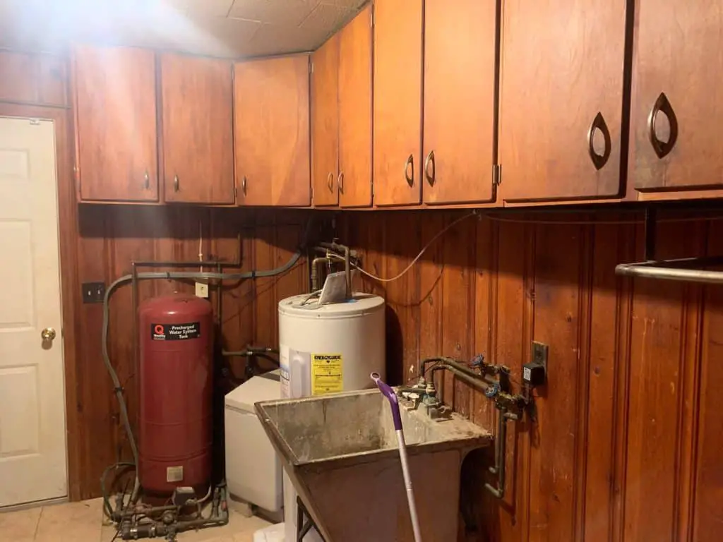 old house laundry room