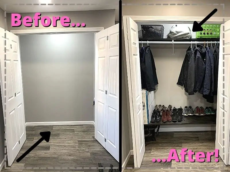 How To Makeover Your Entryway Closet In A Weekend
