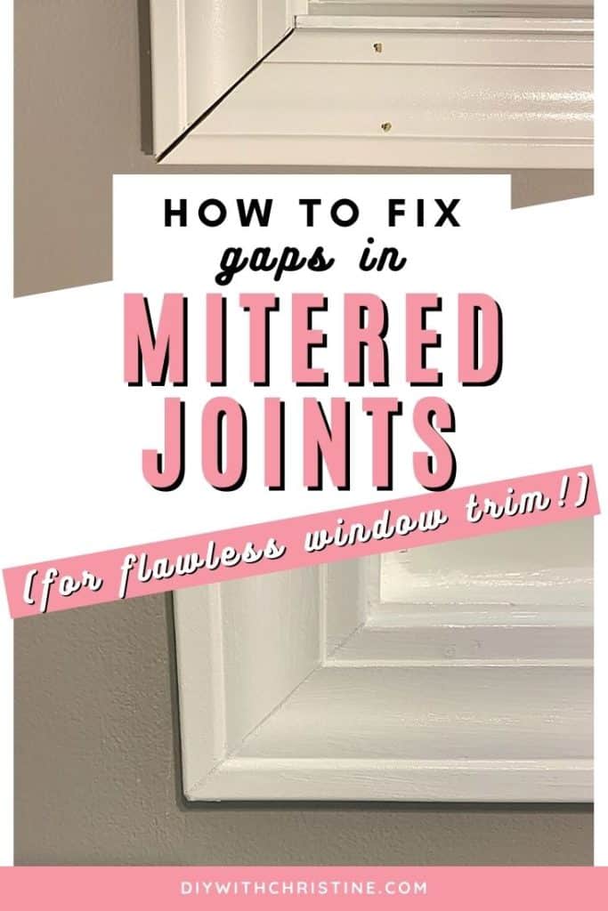 how to create flawless miter corners in window trim