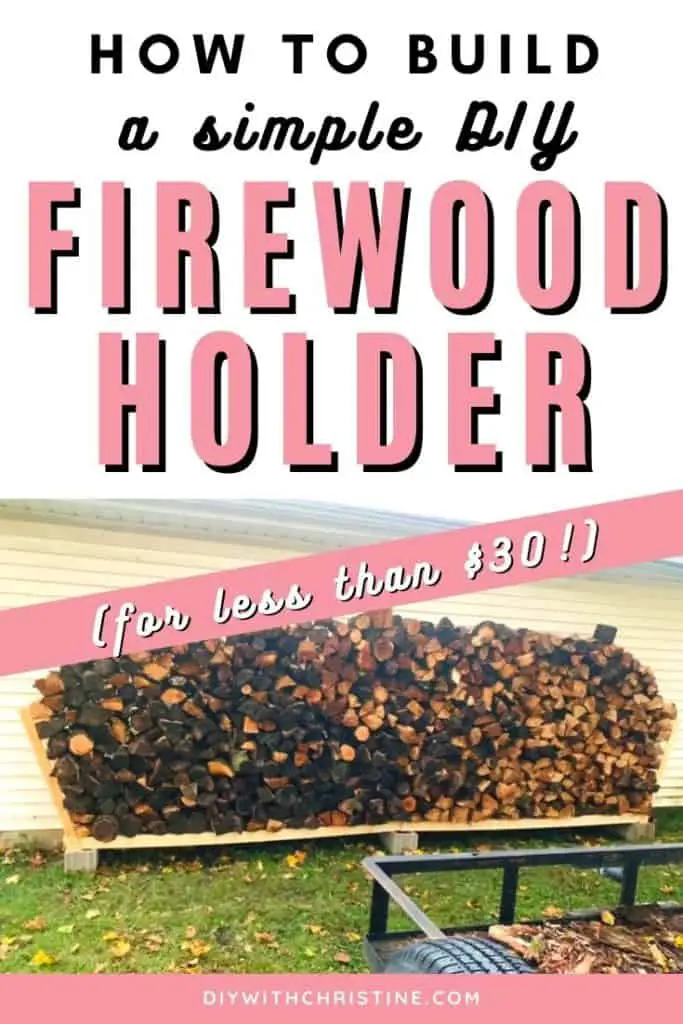 diy firewood rack pinterest pin