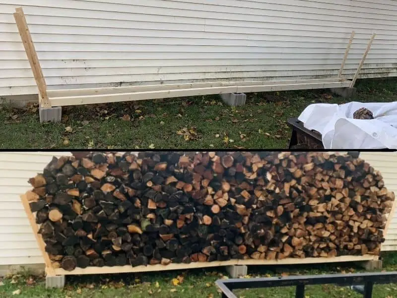 How To Build A Simple DIY Firewood Holder For Under $30