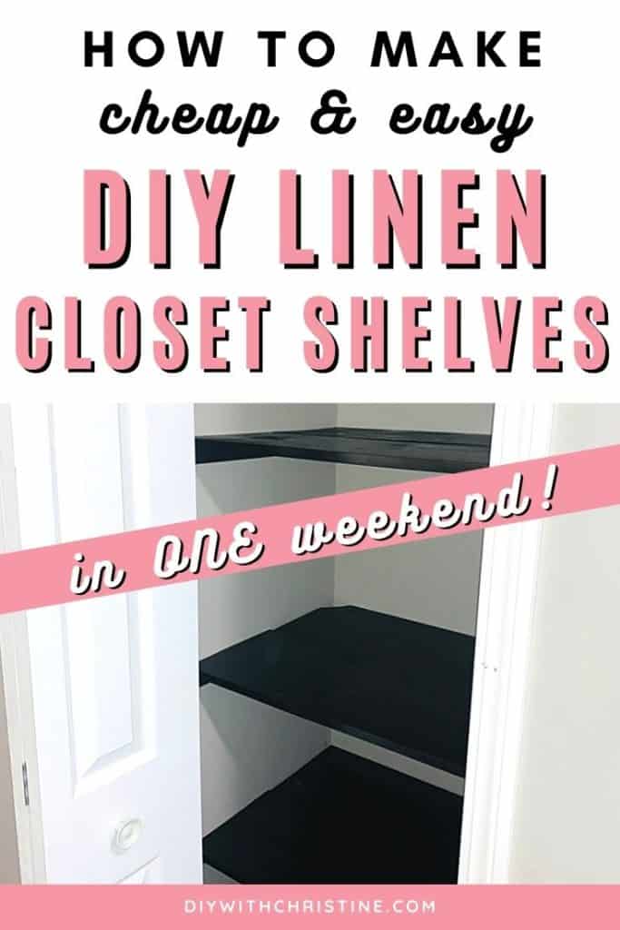 diy linen closet shelves pinterest pin