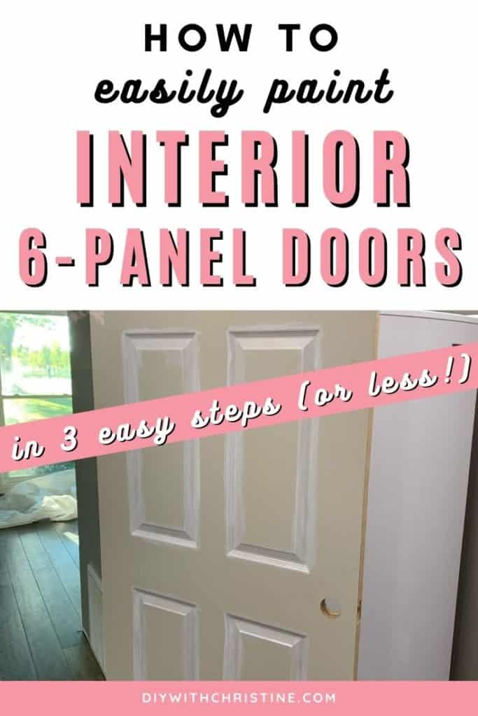 how to paint interior 6-panel doors pinterest pin