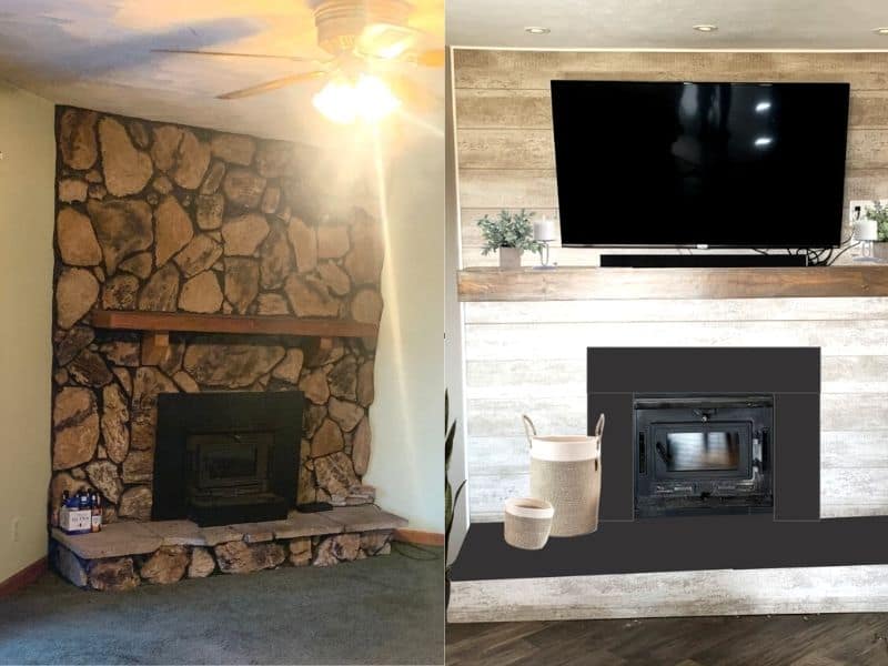 DIY Fireplace Makeover Ideas On A Budget (Easily Done In A Weekend!)