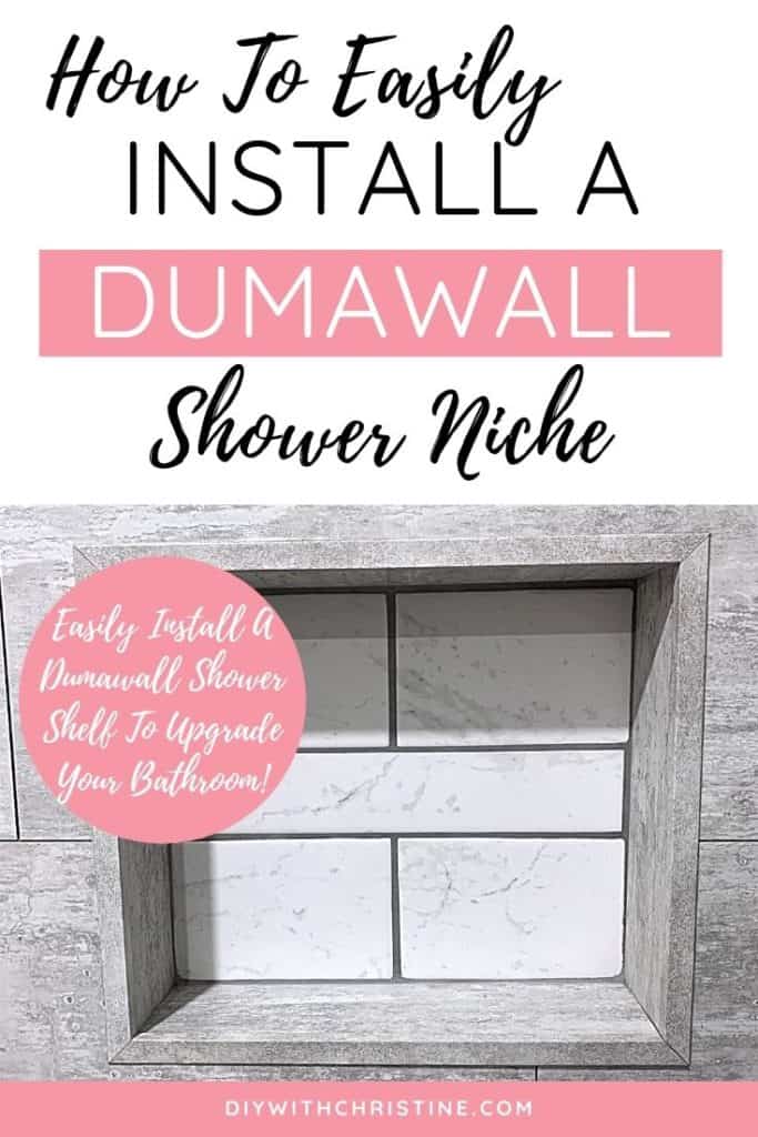 dumawall shower niche installation pinterest pin