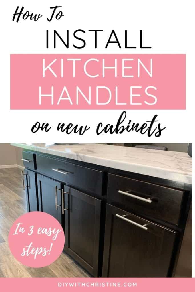 how to install kitchen handles on cabinets pinterest pin