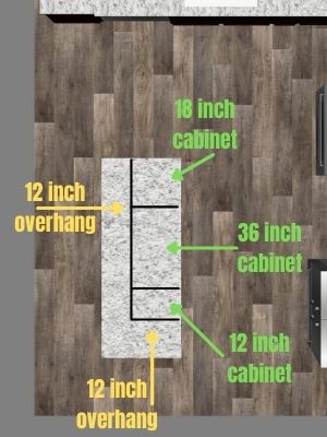 how to make a kitchen island out of base cabinets how much overhang should a kitchen island have without support