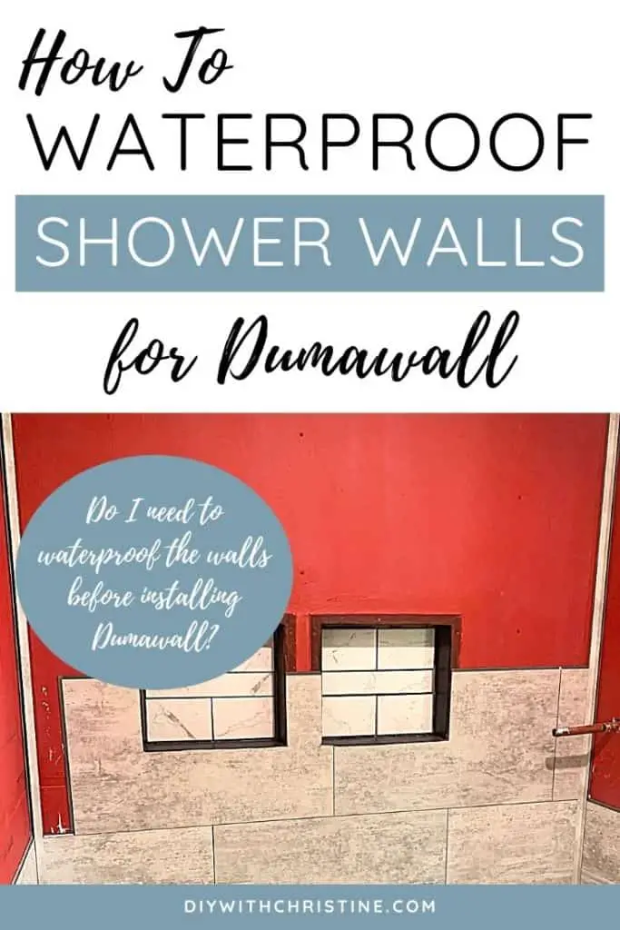 waterproofing shower walls for dumawall pinterest pin