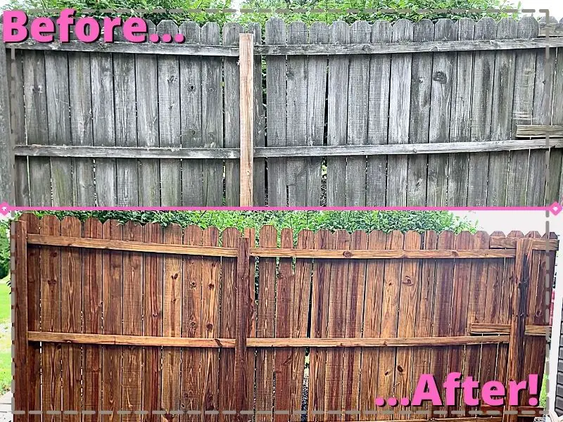How To Clean A Wood Fence Before Staining (With/Without Pressure Washer)
