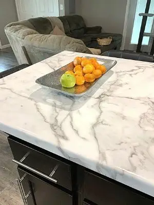 how to style a kitchen island display fruit on kitchen island countertop