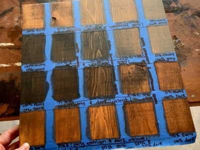 can you mix stain colors - stain recipes