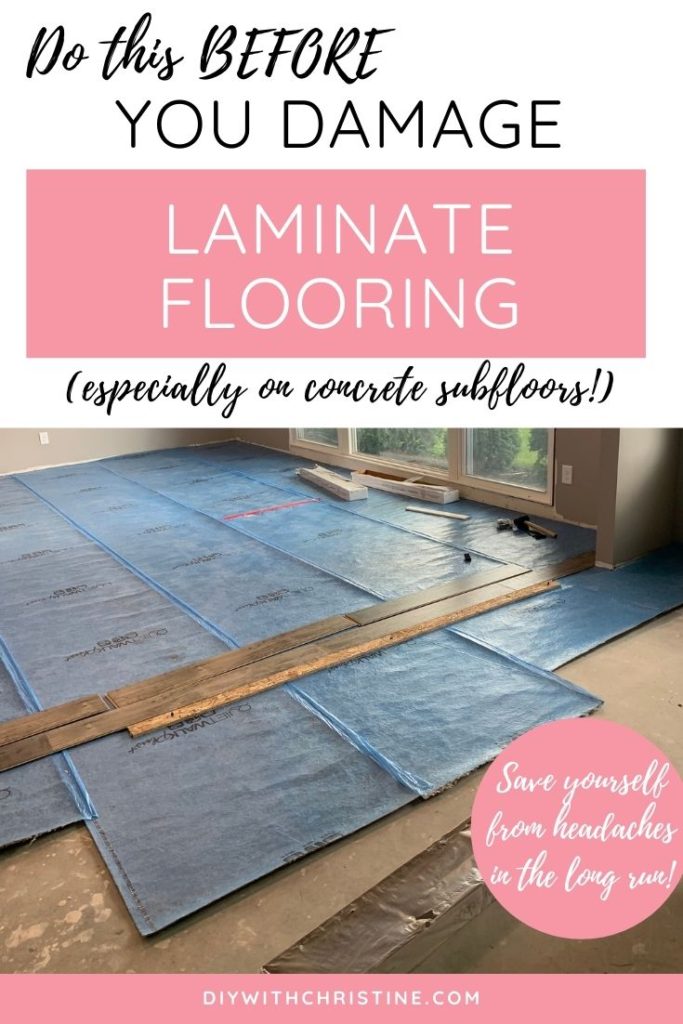 do you need underlayment for laminate flooring on concrete pinterest pin
