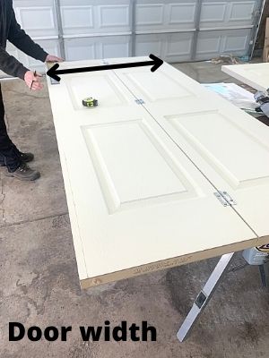 how to trim a bifold door to width - measure door width
