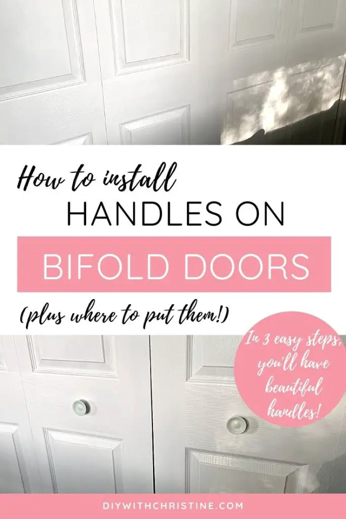 where to put handles on bifold doors - pinterest pin