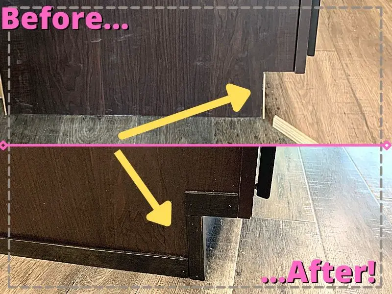 How To Finish Kitchen Island Toe Kick Outside Corners In 3 Easy Steps