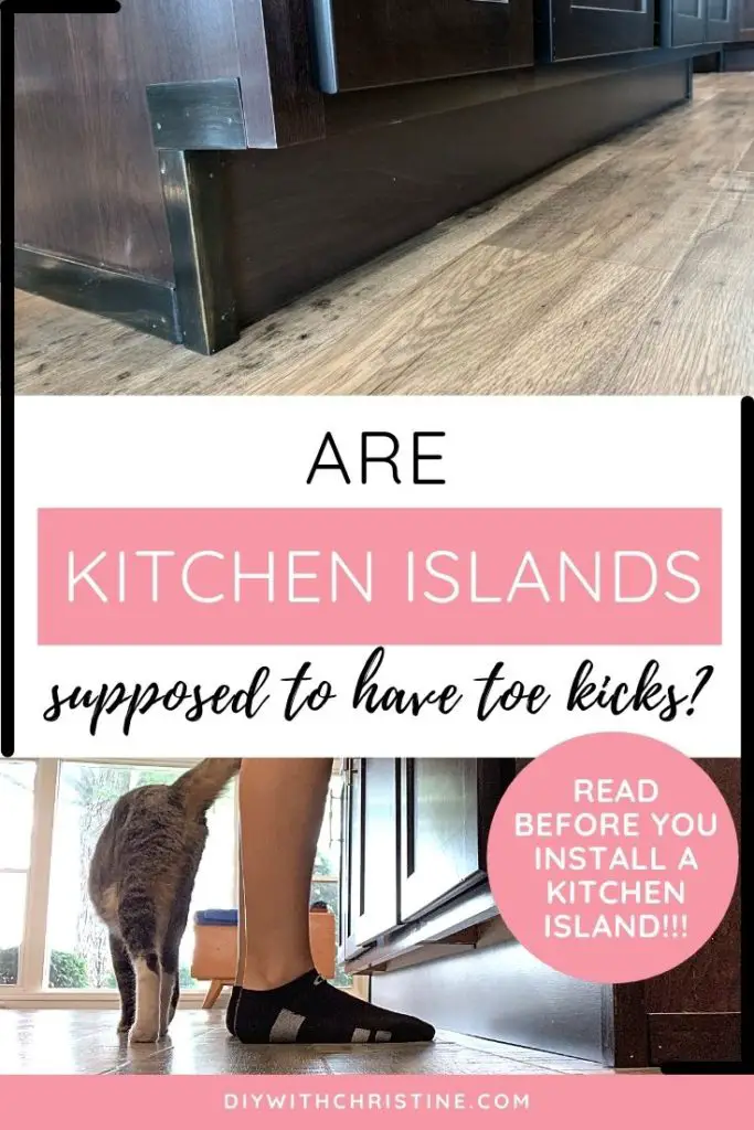 do kitchen islands have toe kicks - is a toe kick necessary