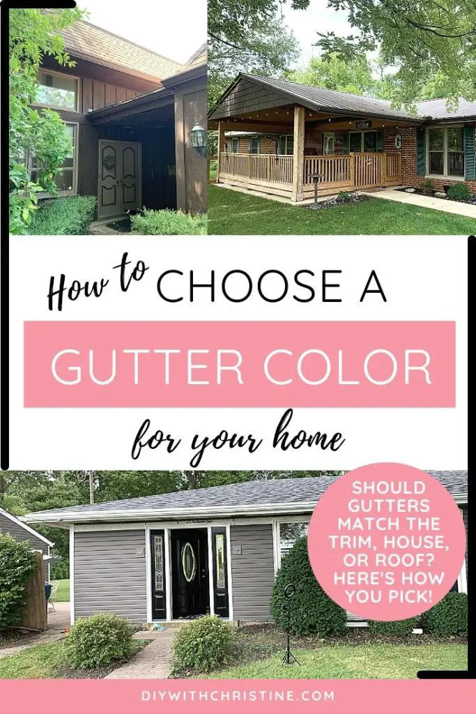 should gutters match trim or house - how to choose
