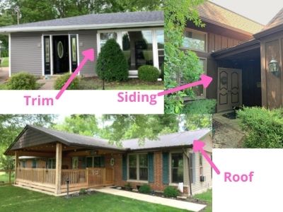 should gutters match trim or house - match trim match roof match siding