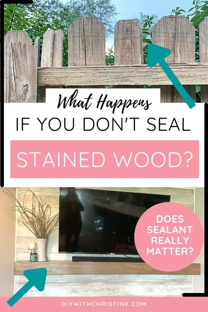 after staining wood do you have to seal it pinterest pin