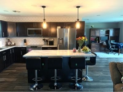 Kitchen island dimensions with seating