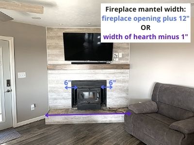 How Wide Should A Fireplace Mantel Be
