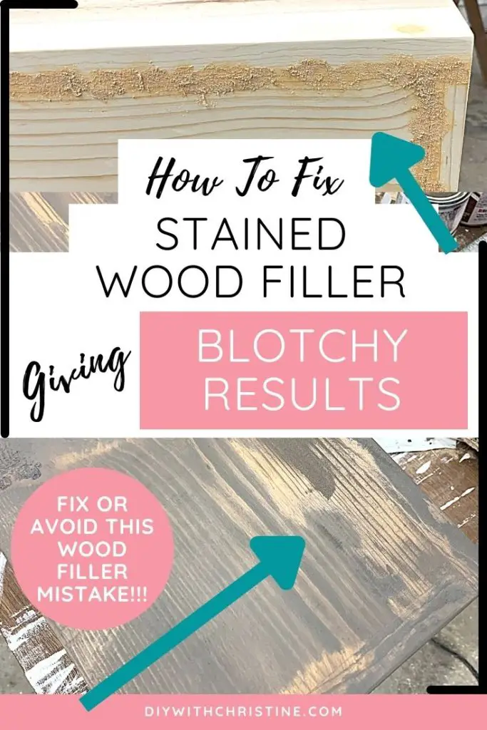 What happens when you stain over wood filler