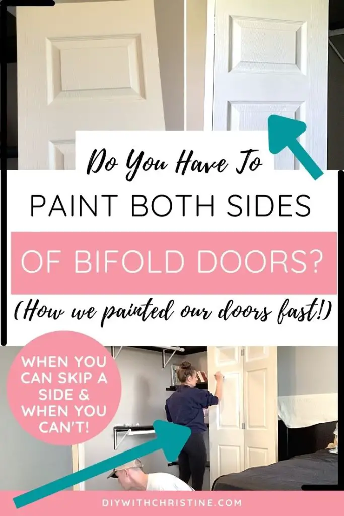 do you paint both sides of bifold doors