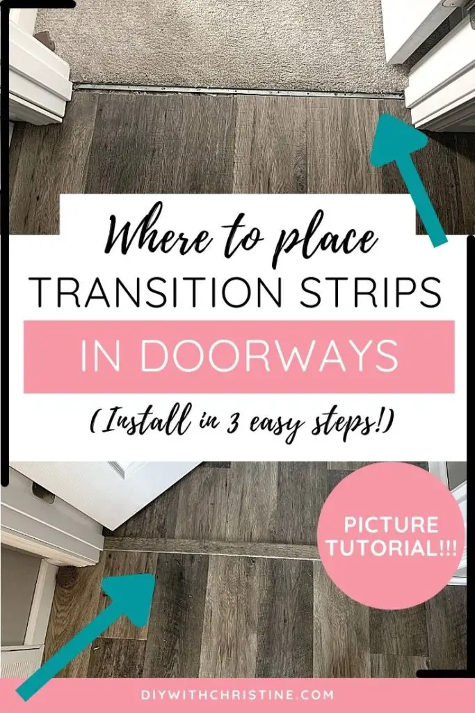 where to place transition strips in doorways