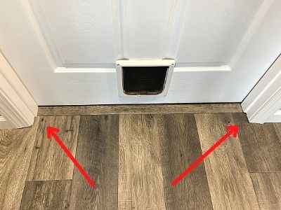where to place transition strip in doorway