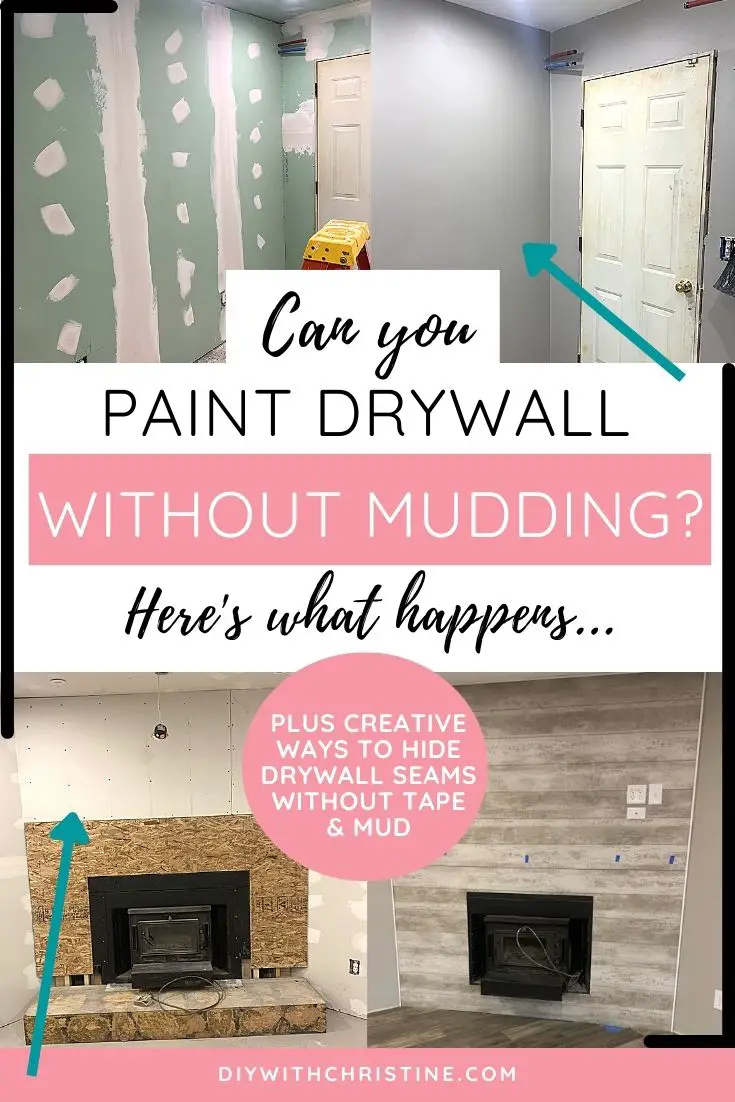 Can You Paint Drywall Without Mudding & Taping? (Guide For Beginners) DIY With Christine