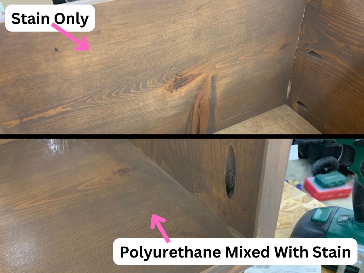 How To Darken Stain Mix Stain And Polyurethane 